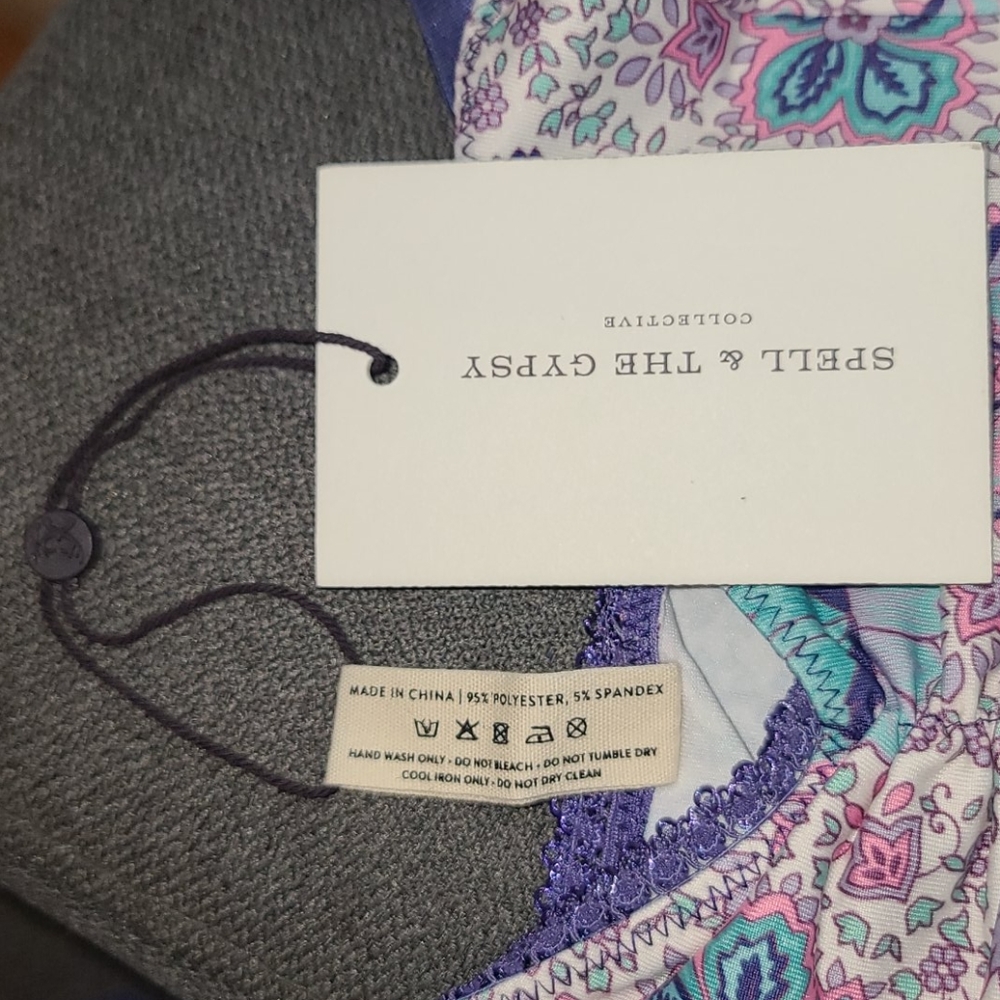 New spell designs poinciana lilac bralette bra S - Picture 11 of 16